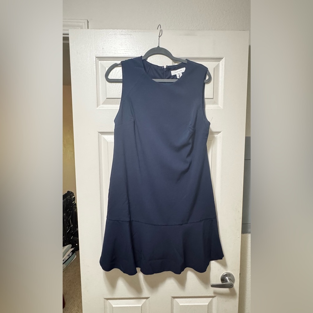 Lark & Ro Women's Navy Sleeveless Mini Dress - Picture 2 of 11